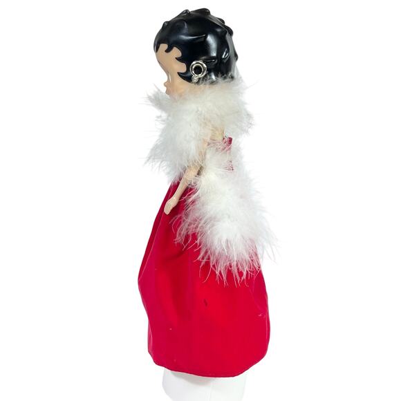 Vintage Betty Boop Fashion Doll Red Dress White Feathers Precious Kids 1998 - Picture 3 of 15